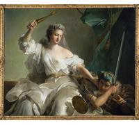 RZHRHJES Dipinto Astratto Decorativo Tela Immagini Stampe Immagine La giustizia punisce l'ingiustizia di Jean Marc Nattier per Decorazioni per la Casa 60x90cm