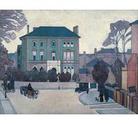 RZHRHJES Dipinto Astratto Decorativo Tela Immagini Stampe Immagine la Green House St John's Wood di Robert Polhill Bevan per Decorazioni per la Casa 60x90cm