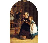 RZHRHJES Dipinto Astratto Decorativo Tela Immagini Stampe Immagine la lezione di lettura Seymour Guy per Decorazioni per la Casa 60x90cm
