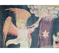 RZHRHJES Dipinto Astratto Decorativo Tela Immagini Stampe Immagine la Terza Tromba e la Stella Assenzio di Nicolas Bataille per Decorazioni per la Casa 60x90cm