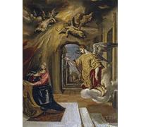 RZHRHJES Dipinto Astratto Decorativo Tela Immagini Stampe Immagine l'Annunciazione di El Greco per Decorazioni per la Casa 60x90cm