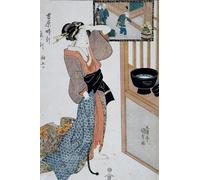 RZHRHJES Dipinto Astratto Decorativo Tela Immagini Stampe Immagine L'ora della tigre Settima ora del mattino di Utagawa Kunisada per Decorazioni per la Casa 60x90cm