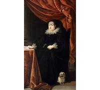 RZHRHJES Dipinto Astratto Decorativo Tela Immagini Stampe Immagine Maria Maddalena d'Austria Granduchessa di Toscana di Justus Sustermans per Decorazioni per la Casa 60x90cm