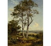 RZHRHJES Dipinto Astratto Decorativo Tela Immagini Stampe Immagine Mattina di Benjamin Williams Leader per Decorazioni per la Casa 60x90cm