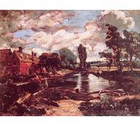 RZHRHJES Dipinto Astratto Decorativo Tela Immagini Stampe Immagine Mulino dalla serratura John Constable per Decorazioni per la Casa 60x90cm