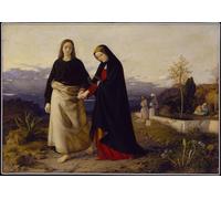 RZHRHJES Dipinto Astratto Decorativo Tela Immagini Stampe Immagine San Govannis che conduce a casa sua madre adottiva William Dyce per Decorazioni per la Casa 60x90cm