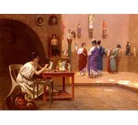 RZHRHJES Dipinto Astratto Decorativo Tela Immagini Stampe Immagine Scultura Vitam Insufflatto Pittura di Jean léon Gér?me per Decorazioni per la Casa 60x90cm