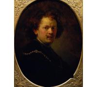 RZHRHJES Mural Dipinto Poster su Tela Quadri su Tela Autoritratto di Rembrandt Van Rijn per Decorazioni per la Casa 60x90cm