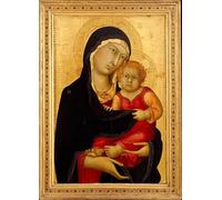 RZHRHJES Mural Dipinto Poster su Tela Quadri su Tela Dama e Bambino di Simone Maritini per Decorazioni per la Casa 60x90cm