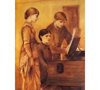 RZHRHJES Mural Dipinto Poster su Tela Quadri su Tela Gruppo di ritratti della famiglia dell'artista Lady Burne per Decorazioni per la Casa 60x90cm