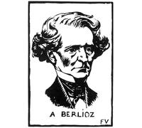RZHRHJES Mural Dipinto Poster su Tela Quadri su Tela Hector Berlioz di Félix Édouard Vallotton per Decorazioni per la Casa 60x90cm