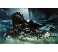 RZHRHJES Mural Dipinto Poster su Tela Quadri su Tela il diluvio di Danby per Decorazioni per la Casa 60x90cm