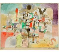 RZHRHJES Mural Dipinto Poster su Tela Quadri su Tela il pianoforte letterario di Paul Klee per Decorazioni per la Casa 60x90cm