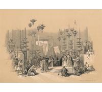 RZHRHJES Mural Dipinto Poster su Tela Quadri su Tela la Pietra Unzione di David Roberts per Decorazioni per la Casa 60x90cm
