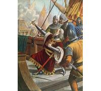 RZHRHJES Mural Dipinto Poster su Tela Quadri su Tela Luciano Doria Killed in Battle by Tancredi Scarpelli per Decorazioni per la Casa 60x90cm