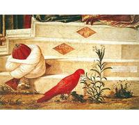 RZHRHJES Mural Dipinto Poster su Tela Quadri su Tela Particolare di San Giorgio che battezza il Gentile di Vittore Carpaccio per Decorazioni per la Casa 60x90cm