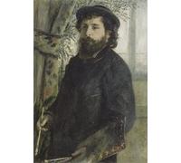 RZHRHJES Mural Dipinto Poster su Tela Quadri su Tela Ritratto di Claude Monet di Pierre Auguste Renoir per Decorazioni per la Casa 60x90cm