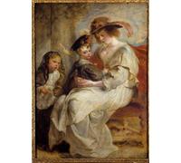 RZHRHJES Mural Dipinto Poster su Tela Quadri su Tela Ritratto di Helene Fourment la seconda moglie del pittore di Peter Paul Rubens per Decorazioni per la Casa 60x90cm