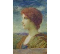 RZHRHJES Mural Dipinto Poster su Tela Quadri su Tela Ritratto di Sarah Bernhardt di Edward Burne Jones per Decorazioni per la Casa 60x90cm