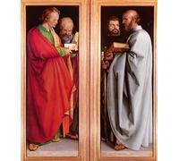RZHRHJES Mural Dipinto Poster su Tela Quadri su Tela San Govannis con San Pietro e San Paolo con San Marco di Albrecht Dürer per Decorazioni per la Casa 60x90cm