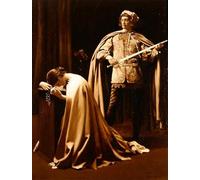 RZHRHJES Mural Dipinto Poster su Tela Quadri su Tela Tra speranza e paura di Edward Robert Hughe per Decorazioni per la Casa 60x90cm
