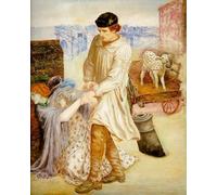 RZHRHJES Mural Dipinto Poster su Tela Quadri su Tela Trovato Dante Gabriel Rossetti per Decorazioni per la Casa 60x90cm