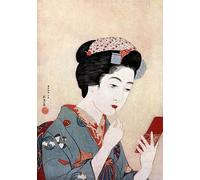 RZHRHJES Mural Dipinto Poster su Tela Quadri su Tela una donna con un Peennello Beni di Goyo Hashiguchi per Decorazioni per la Casa 60x90cm