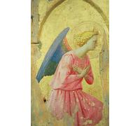 RZHRHJES Pittura su Tela di Paesaggio Riproduzione Dipinto Stampe da Parete Per Quadri Adorazione di un angelo di Beato Angelico per la Decorazione Della Parete 60x90cm