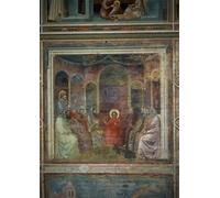 RZHRHJES Pittura su Tela di Paesaggio Riproduzione Dipinto Stampe da Parete Per Quadri Cristo tra i dottori di Giotto Di Bondone per la Decorazione Della Parete 60x90cm
