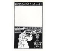 RZHRHJES Pittura su Tela di Paesaggio Riproduzione Dipinto Stampe da Parete Per Quadri Design per la copertina dei barbari britannici di Aubrey Beardsley per la Decorazione Della Parete 60x90cm