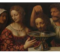 RZHRHJES Pittura su Tela di Paesaggio Riproduzione Dipinto Stampe da Parete Per Quadri il boia che presenta Erodiade con la testa di di Bernardino Luini per la Decorazione Della Parete 60x90cm