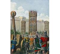RZHRHJES Pittura su Tela di Paesaggio Riproduzione Dipinto Stampe da Parete Per Quadri Il generale bizantino Belisario Conqueringin di Tancredi Scarpelli per la Decorazione Della Parete 60x90cm