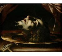 RZHRHJES Pittura su Tela di Paesaggio Riproduzione Dipinto Stampe da Parete Per Quadri la Testa di San Battista di Francesco Del Cairo per la Decorazione Della Parete 60x90cm