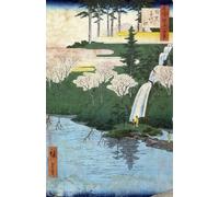 RZHRHJES Pittura su Tela di Paesaggio Riproduzione Dipinto Stampe da Parete Per Quadri Le cento famose vedute di Edo di Utagawa Hiroshige per la Decorazione Della Parete 60x90cm
