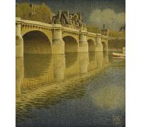 RZHRHJES Pittura su Tela di Paesaggio Riproduzione Dipinto Stampe da Parete Per Quadri Pont Henri IV di Edward Southall per la Decorazione Della Parete 60x90cm