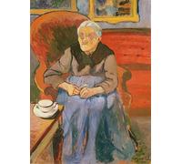 RZHRHJES Pittura su Tela di Paesaggio Riproduzione Dipinto Stampe da Parete Per Quadri Ritratto della madre di Marie Clementine Suzanne Valadon per la Decorazione Della Parete 60x90cm