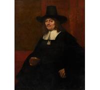 RZHRHJES Pittura su Tela di Paesaggio Riproduzione Dipinto Stampe da Parete Per Quadri Ritratto di un uomo con un cappello alto di Rembrandt Van Rijn per la Decorazione Della Parete 60x90cm