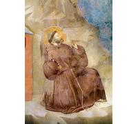 RZHRHJES Pittura su Tela di Paesaggio Riproduzione Dipinto Stampe da Parete Per Quadri Santo che riceve le stimmate Particolare del Santo di Giotto Di Bondone per la Decorazione Della Parete 60x90cm