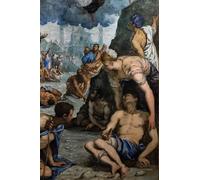 RZHRHJES Pittura su Tela di Paesaggio Riproduzione Dipinto Stampe da Parete Per Quadri St Augustine Heals the Lame Detail by Jacopo Robusti Tintoretto per la Decorazione Della Parete 60x90cm