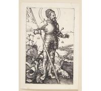 RZHRHJES Pittura su Tela di Paesaggio Riproduzione Dipinto Stampe da Parete Per Quadri Stgeorg a piedi di Albrecht Dürer per la Decorazione Della Parete 60x90cm