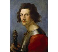 RZHRHJES Quadro su Tela Murale Tela Nordico Pittura Autoritratto come David di Gian Lorenzo Bernini per L'arredamento Della Camera da Letto 60x90cm