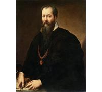 RZHRHJES Quadro su Tela Murale Tela Nordico Pittura Autoritratto di Giorgio Vasari per L'arredamento Della Camera da Letto 60x90cm