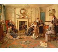 RZHRHJES Quadro su Tela Murale Tela Nordico Pittura Casa dolce casa di Walter Dendy Sadler per L'arredamento Della Camera da Letto 60x90cm