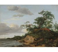 RZHRHJES Quadro su Tela Murale Tela Nordico Pittura di Jacob Van Ruisdael per L'arredamento Della Camera da Letto 60x90cm