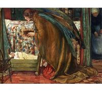 RZHRHJES Quadro su Tela Murale Tela Nordico Pittura il dono che è meglio dei rubini di Eleanor Fortescue brickdale per L'arredamento Della Camera da Letto 60x90cm