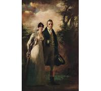RZHRHJES Quadro su Tela Murale Tela Nordico Pittura Il signore e la signora Robert Campbell di Kailzie di Henry Raeburn per L'arredamento Della Camera da Letto 60x90cm