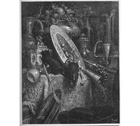 RZHRHJES Quadro su Tela Murale Tela Nordico Pittura il topo di città e il topo di campagna di Gustave Dore per L'arredamento Della Camera da Letto 60x90cm