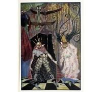 RZHRHJES Quadro su Tela Murale Tela Nordico Pittura il viaggio lasciagli tagliare la testa nei racconti di Harry Clarke per L'arredamento Della Camera da Letto 60x90cm