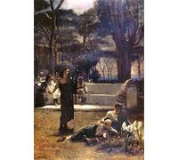 RZHRHJES Quadro su Tela Murale Tela Nordico Pittura Improvvisatore di Lawrence Alma tadema per L'arredamento Della Camera da Letto 60x90cm