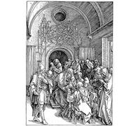 RZHRHJES Quadro su Tela Murale Tela Nordico Pittura la Circoncisione di Albrecht Dürer per L'arredamento Della Camera da Letto 60x90cm